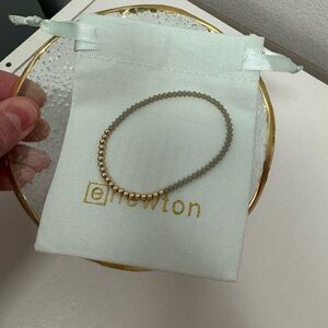 Enewton Gold and Grey Beaded Bracelet